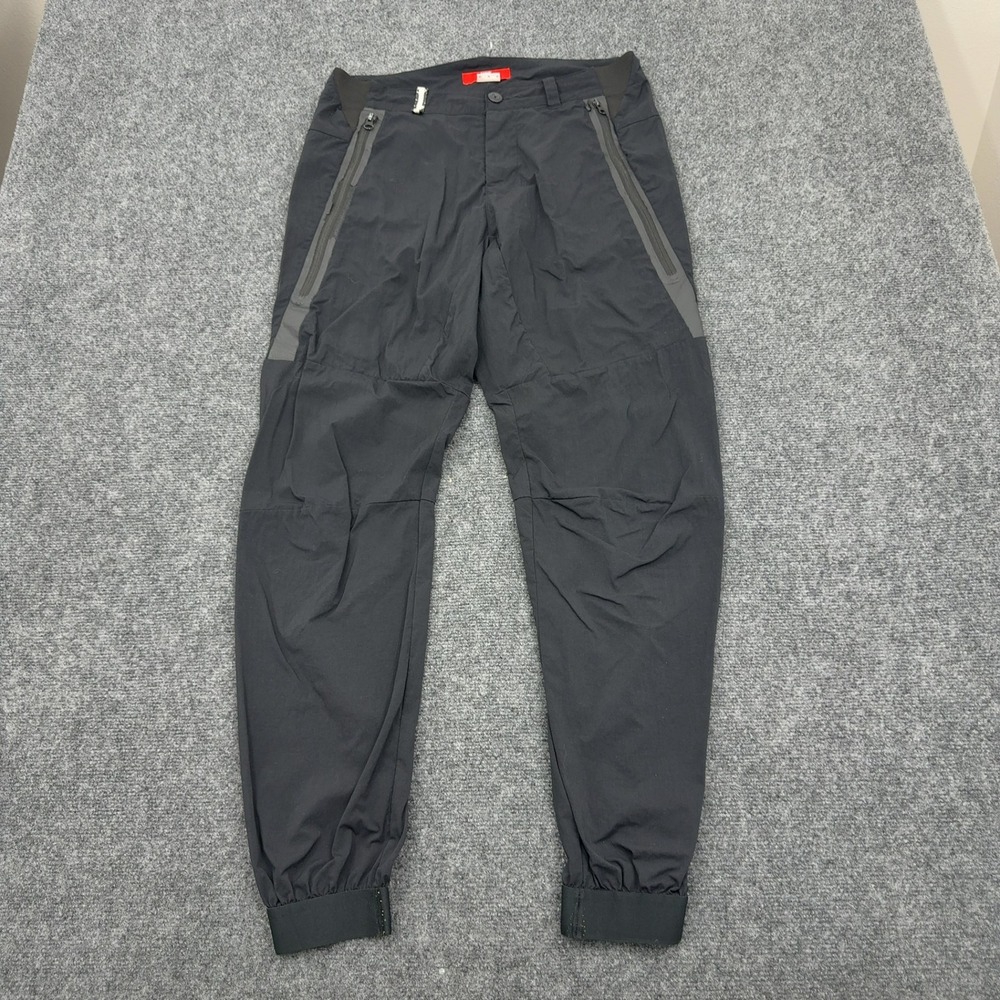 Nike Tech Bonded Woven Jogger Pants Mens M‎ Black Nylon Spandex Utility Gorpcore